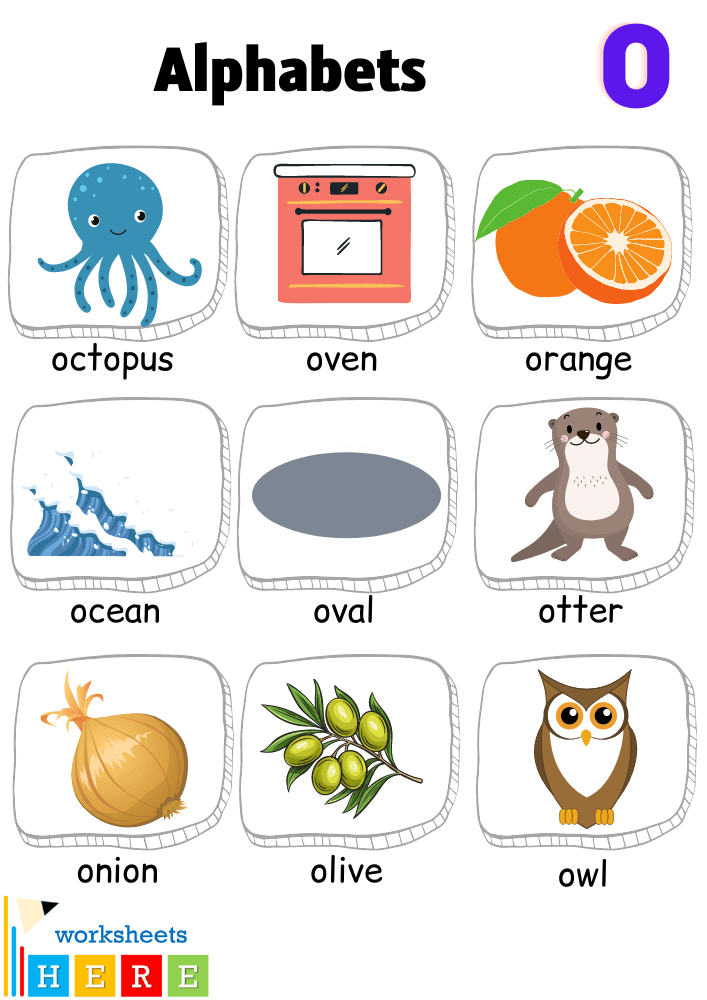 Alphabet O Words With Pictures Letter O Vocabulary With Pictures Alphabet O Words With Pictures Letter O Vocabulary With Pictures