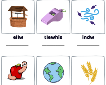Letter W Scramble Words Find Pdf Worksheets with Pictures, Unscramble Words with Answers
