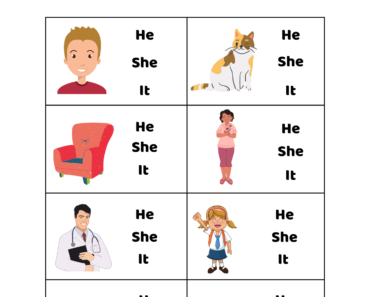 Pronouns Worksheets, Find Correct Personal Pronouns He She It Pdf