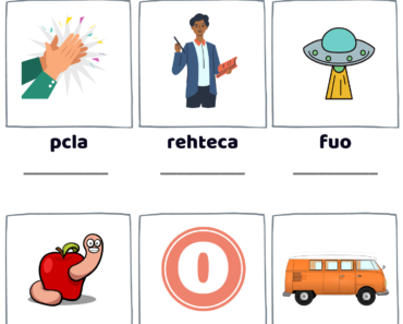 Scramble Words Find Pdf Worksheets with Picture, Unscramble Words with Answers