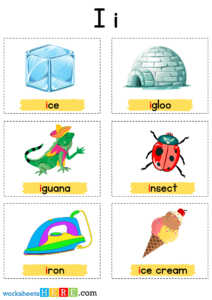 Things That Start With i Letter with Pictures, Alphabet i Words ...