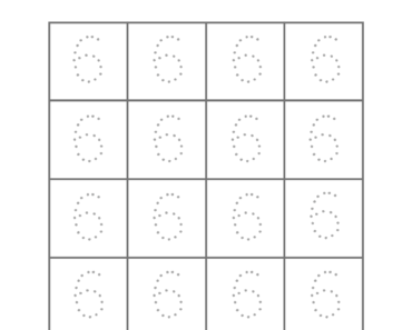 Tracing Numbers Activity, Number 6 Trace Pdf Worksheets For Kids