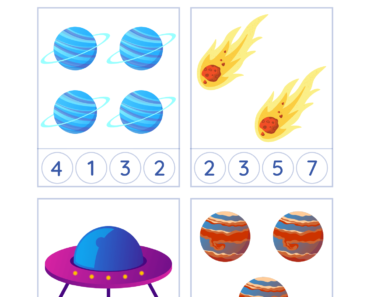Count the Objects and Mark the Correct Number PDF Worksheet For Kindergarten