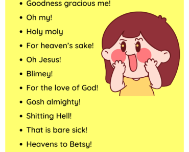 Ways to Say Oh My God in Speaking PDF Worksheet For Students and Kids