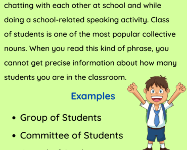 Collective Noun For Students Definition and Examples PDF Worksheet For Students